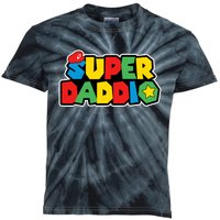 Super Daddio Retro Video Game Fathers Day Dad Gaming Kids Tie-Dye T-Shirt