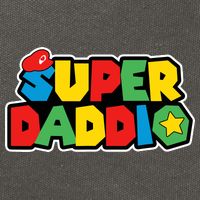 Super Daddio Retro Video Game Fathers Day Dad Gaming Cotton Canvas Backpack