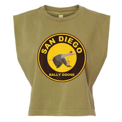 San Diego Rally Goose Bling Circle Garment-Dyed Women's Muscle Tee