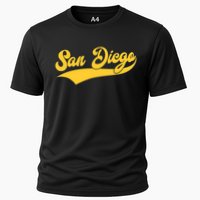 San Diego Retro Throwback Design Classic Cooling Performance Crew T-Shirt