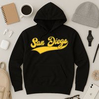 San Diego Retro Throwback Design Classic Hoodie