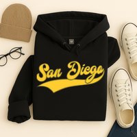 San Diego Retro Throwback Design Classic Hoodie