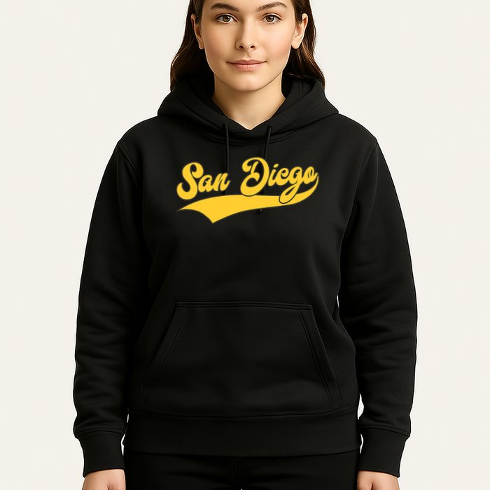 San Diego Retro Throwback Design Classic Hoodie