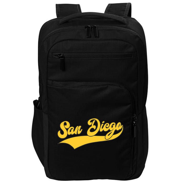 San Diego Retro Throwback Design Classic Impact Tech Backpack