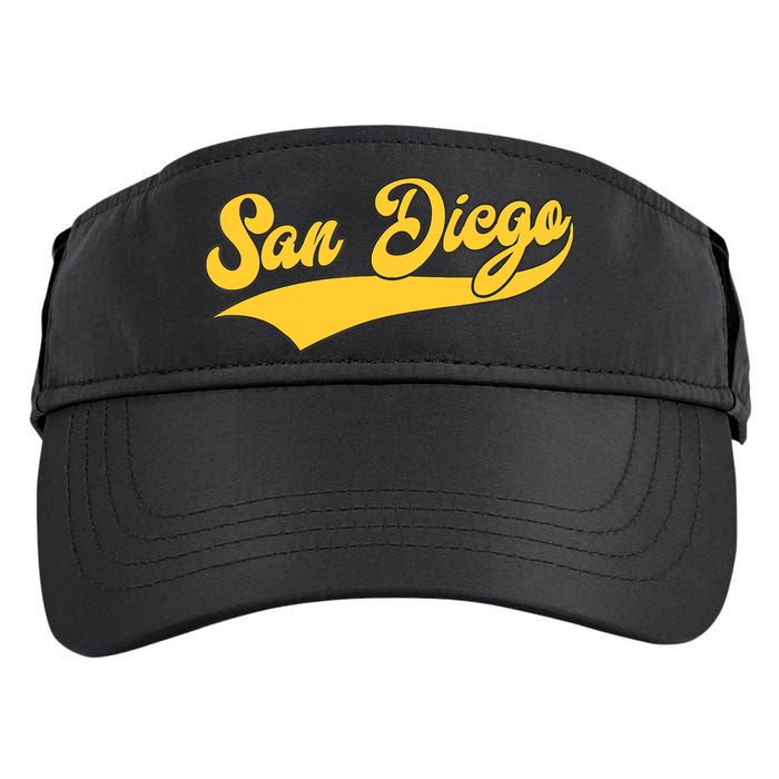 San Diego Retro Throwback Design Classic Adult Drive Performance Visor