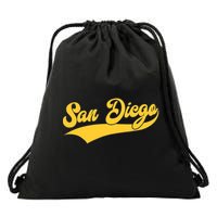 San Diego Retro Throwback Design Classic Drawstring Bag