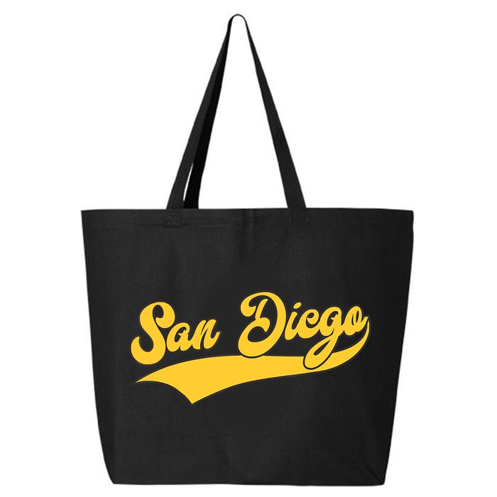 San Diego Retro Throwback Design Classic 25L Jumbo Tote