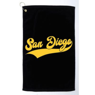 San Diego Retro Throwback Design Classic Golf Towel
