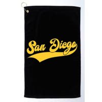 San Diego Retro Throwback Design Classic Golf Towel
