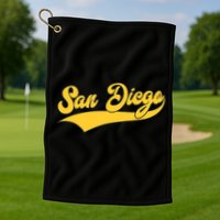 San Diego Retro Throwback Design Classic Golf Towel