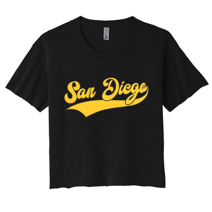 San Diego Retro Throwback Design Classic Crop Top