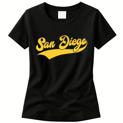 San Diego Retro Throwback Design Classic Womens T-Shirt