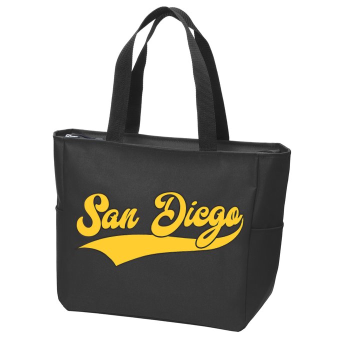 San Diego Retro Throwback Design Classic Zip Tote Bag