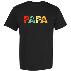 Surf Dad Retro Papa Surfing Father's Gift Garment-Dyed Heavyweight T-Shirt