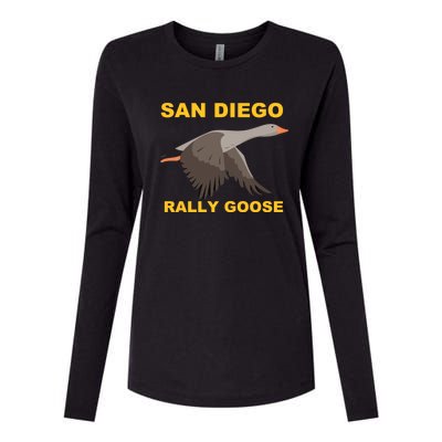 San Diego Rally Goose LFGSD Baseball Womens Cotton Relaxed Long Sleeve T-Shirt