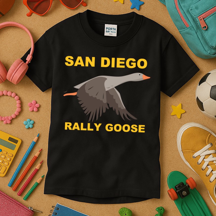 San Diego Rally Goose LFGSD Baseball Kids T-Shirt