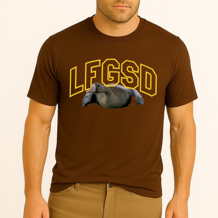 San Diego Rally Goose LFGSD Baseball Cooling Performance Crew T-Shirt