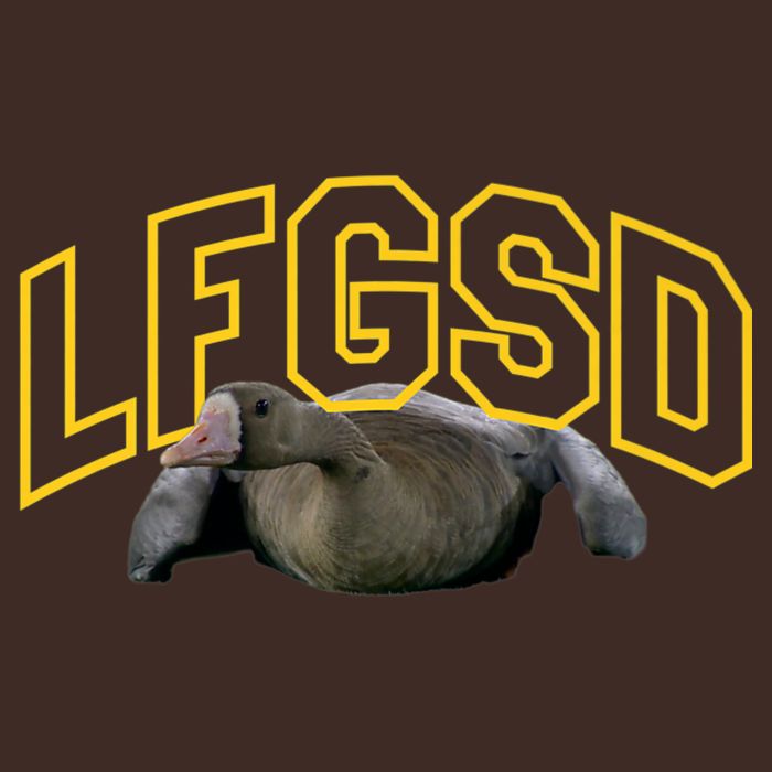 San Diego Rally Goose LFGSD Baseball Cooling Performance Crew T-Shirt