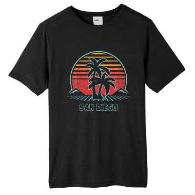 San Diego Retro Vintage 80s Style Tall Fusion ChromaSoft Performance T-Shirt