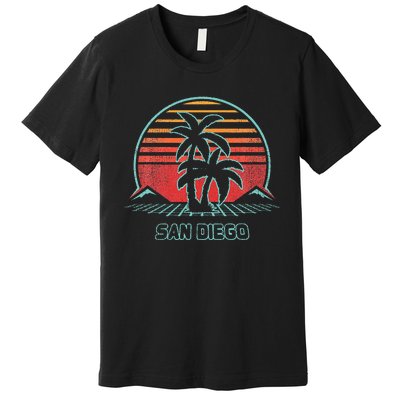 San Diego Retro Vintage 80s Style Premium T-Shirt