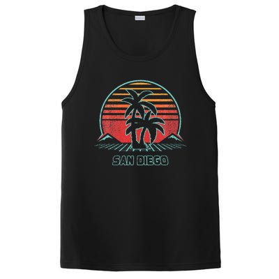 San Diego Retro Vintage 80s Style PosiCharge Competitor Tank