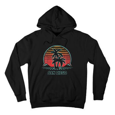 San Diego Retro Vintage 80s Style Tall Hoodie