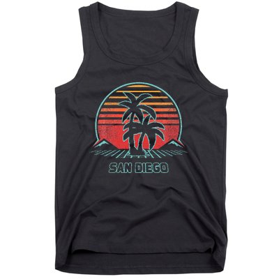 San Diego Retro Vintage 80s Style Tank Top