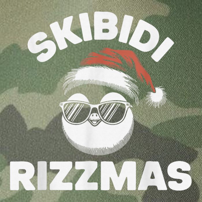 Skibi Di Riz Z Mas Funny Gen Alpha Slang Christmas Penguin Legacy Tie Dye Trucker Hat