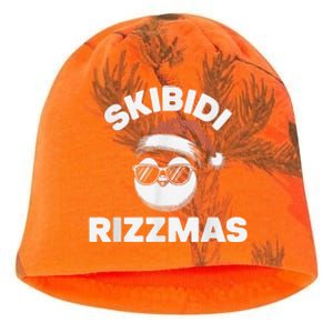 Skibi Di Riz Z Mas Funny Gen Alpha Slang Christmas Penguin Kati - Camo Knit Beanie