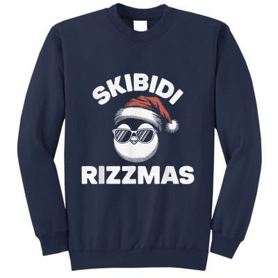 Skibi Di Riz Z Mas Funny Gen Alpha Slang Christmas Penguin Sweatshirt
