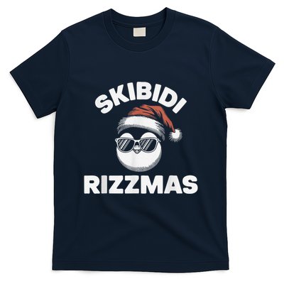 Skibi Di Riz Z Mas Funny Gen Alpha Slang Christmas Penguin T-Shirt