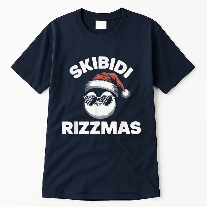 Skibi Di Riz Z Mas Funny Gen Alpha Slang Christmas Penguin Tall T-Shirt