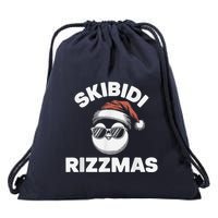 Skibi Di Riz Z Mas Funny Gen Alpha Slang Christmas Penguin Drawstring Bag