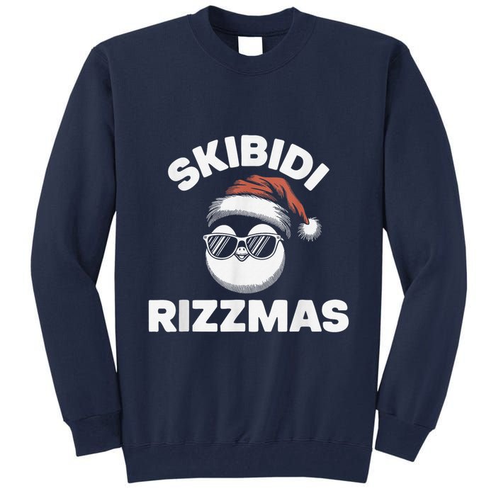 Skibi Di Riz Z Mas Funny Gen Alpha Slang Christmas Penguin Tall Sweatshirt