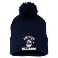 Skibi Di Riz Z Mas Funny Gen Alpha Slang Christmas Penguin Pom Pom 12in Knit Beanie