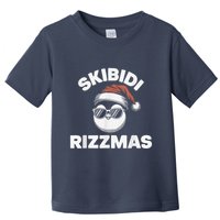 Skibi Di Riz Z Mas Funny Gen Alpha Slang Christmas Penguin Toddler T-Shirt