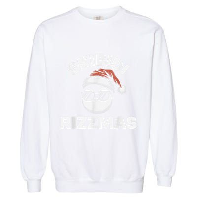 Skibi Di Riz Z Mas Funny Gen Alpha Slang Christmas Penguin Garment-Dyed Sweatshirt