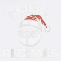 Skibi Di Riz Z Mas Funny Gen Alpha Slang Christmas Penguin Garment-Dyed Sweatshirt