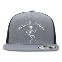 Social Distortion Skelly Flat Bill Trucker Hat