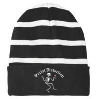 Social Distortion Skelly Striped Beanie with Solid Band