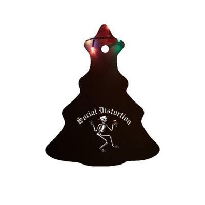 Social Distortion Skelly Ceramic Tree Ornament