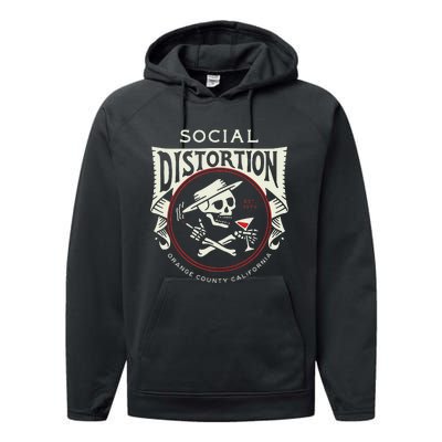 Social Distortion Skelly Circle Performance Fleece Hoodie