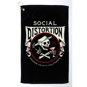 Social Distortion Skelly Circle Platinum Collection Golf Towel