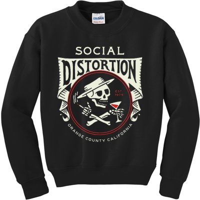 Social Distortion Skelly Circle Kids Sweatshirt