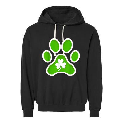 Shamrock Dog St. Patrick's Day Garment-Dyed Fleece Hoodie