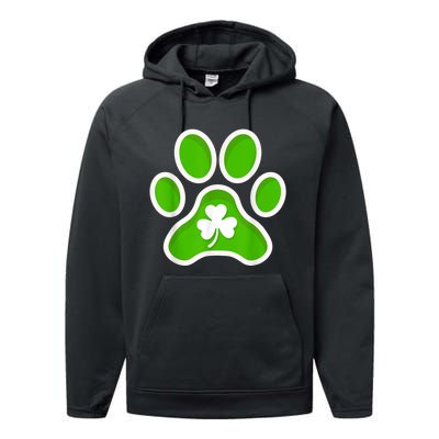 Shamrock Dog St. Patrick's Day Performance Fleece Hoodie