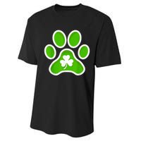 Shamrock Dog St. Patrick's Day Performance Sprint T-Shirt