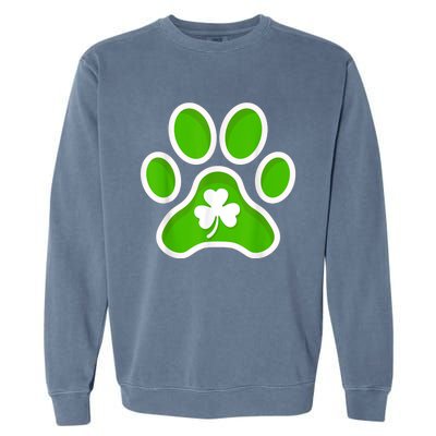 Shamrock Dog St. Patrick's Day Garment-Dyed Sweatshirt