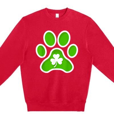 Shamrock Dog St. Patrick's Day Premium Crewneck Sweatshirt