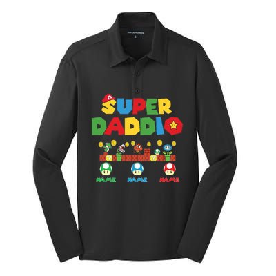 Super Daddio Silk Touch Performance Long Sleeve Polo